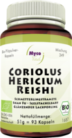 CORIOLUS HERICIUM Reishi Pilzpulver-Kapseln Bio
