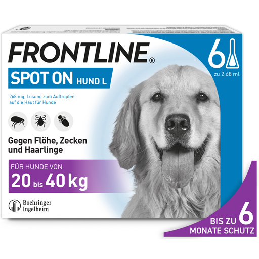 Frontline Spot On H 40 Losung F Hunde Apondo De Internet Apotheke Und Versand Apotheke Medikamente Und Arzneimittel Online Bestellen