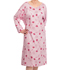 SUPRIMA Pflegehemd z.Binden Gr.S/M rosa bedruckt
