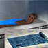 BADEWANNENEINLAGE beleuchtet Farbtherapie 36x70cm
