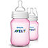 AVENT Klassik+ Flasche 260 ml 2er Pack pink