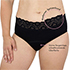 SLIP MIT Saugeinlage Spitze 46/48 schwarz