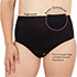 SLIP MIT Saugeinlage High Waist 42/44 schwarz