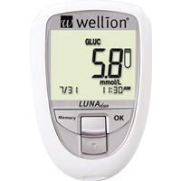 WELLION LUNAduo BZ-Messg.Set mmol/l weiß