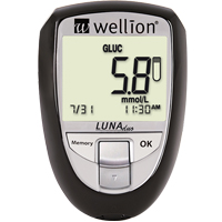 WELLION LUNAduo BZ-Messg.Set mmol/l schwarz