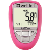 WELLION LUNAduo BZ-Messg.Set mmol/l pink