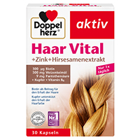 DOPPELHERZ Haar Vital+Zink+Hirseextrakt Kapseln
