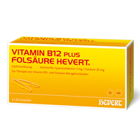 VITAMIN B12 PLUS Folsäure Hevert a 2 ml Ampullen