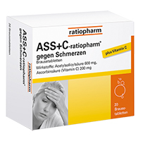 ASS + C-ratiopharm gegen Schmerzen Brausetabletten