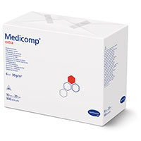 MEDICOMP extra Vlieskomp.unsteril 10x20 cm 6lagig