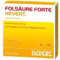 FOLSÄURE FORTE Hevert 20 mg Inj.-Lösung Amp.