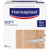 HANSAPLAST Soft Pflaster 8 cmx5 m Rolle