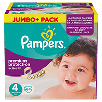 PAMPERS Active Fit Gr.4 maxi 7-18kg Jumbo plus Pa.