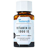 NATURAFIT Vitamin D3 1000 I.E. Kapseln