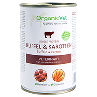 ORGANICVET Hund Single-Protein Büffel & Karotten