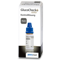 GLUCOCHECK GOLD Kontrolllösung hoch