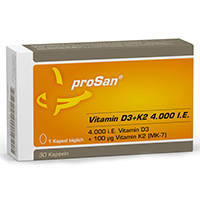 PROSAN Vitamin D3+K2 4.000 I.E. Kapseln