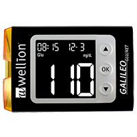 WELLION GALILEO GLU/KET Set mg/dl schwarz