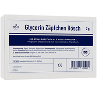 GLYCERIN ZÄPFCHEN Rösch 2 g gegen Verstopfung