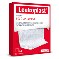 LEUKOPLAST Cutisoft Vlieskompr.steril 7,5x7,5 cm