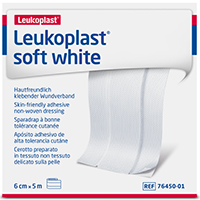 LEUKOPLAST soft white Pflaster 6 cm x5 m Rolle