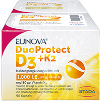 EUNOVA DuoProtect D3+K2 1000 I.E./80 µg Kaps.Kombi