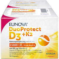 EUNOVA DuoProtect D3+K2 2000 I.E./80 µg Kaps.Kombi