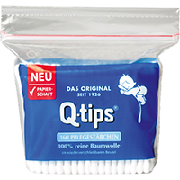 Q-TIPS Pflegestäbchen mit Papierschaft