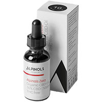 ALPINOLS ZERO Organic CBD Öl Broadspectrum 10%