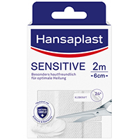 HANSAPLAST Sensitive Pflast.hypoallergen 6 cmx2 m