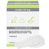 EXIDOT 40 mg Lsg.z.Auftr.f.Hund/Kan./Katze unt.4kg