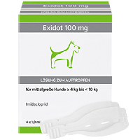 EXIDOT 100 mg Lsg.z.Auftr.f.mittelgr.Hunde 4-10 kg