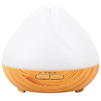 AROMA DIFFUSER Holzdesign+weiß mit LED