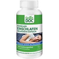 GREENDOC Schneller Einschlafen Melatonin Kapseln