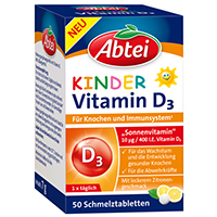 ABTEI Kinder Vitamin D3 Schmelztabletten