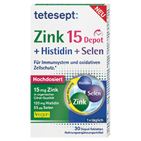 TETESEPT Zink 15 Depot+Histidin+Selen Filmtabl.