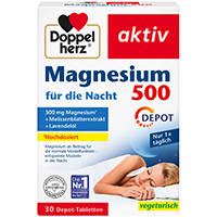 DOPPELHERZ Magnesium 500 für die Nacht Tabletten