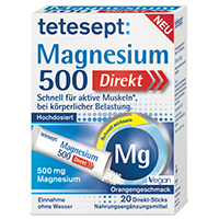 TETESEPT Magnesium 500 Direkt Sticks