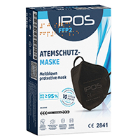 IPOS FFP2 Atemschutzmaske schwarz