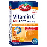 ABTEI Vitamin C 600 Forte Tabletten Titandioxidfr.
