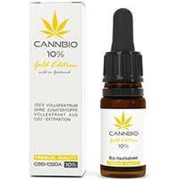 CBD 10% CANNBIO gold Edition milder Geschmack Tro.