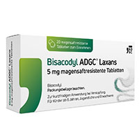 BISACODYL ADGC Laxans 5 mg magensaftres.Tabletten