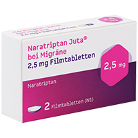 NARATRIPTAN Juta bei Migräne 2,5 mg Filmtabletten