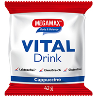 MEGAMAX Vital Drink Cappuccino Pulver
