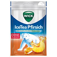 WICK IceTea Pfirsich Bonbons o.Zucker