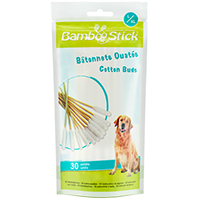 BAMBOOSTICK L/XL Watte-Ohrreiniger f.Hunde