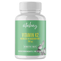 VITAMIN K2 200 µg MK-7 vegan hochdosiert Tabletten