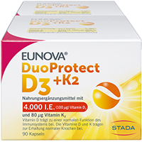 EUNOVA DuoProtect D3+K2 4000 I.E./80 µg Kaps.Kombi