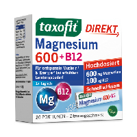 TAXOFIT Magnesium 600+B12 Direkt Granulat