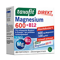 TAXOFIT Magnesium 600+B12 Direkt Granulat